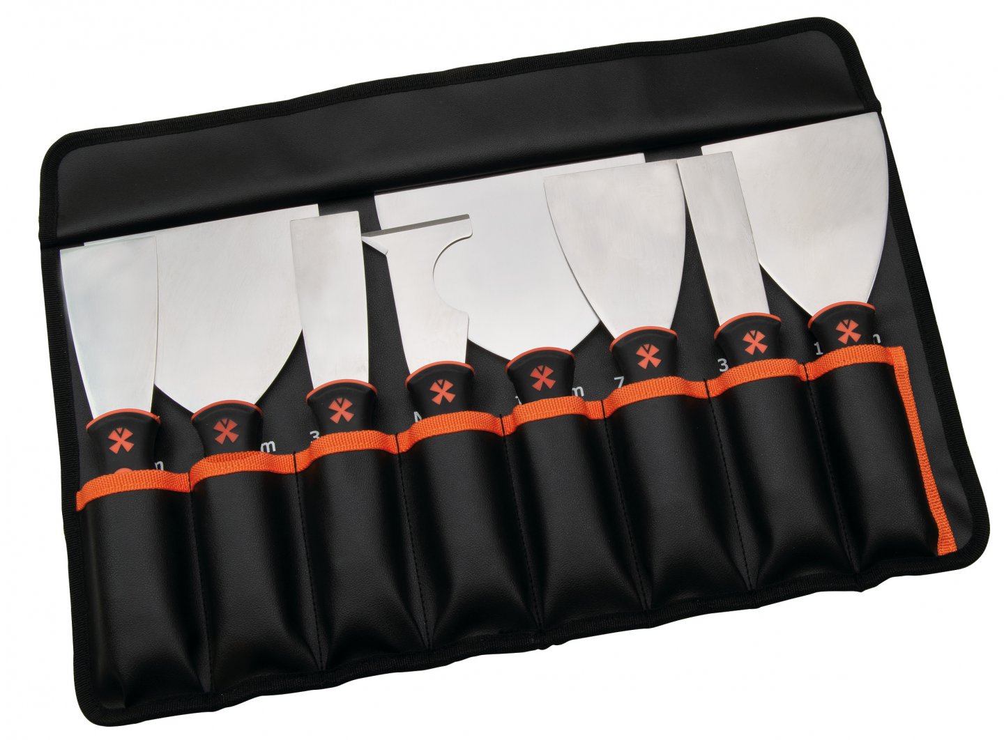 Kits de 8 cuchillos masillas americanas de nylon