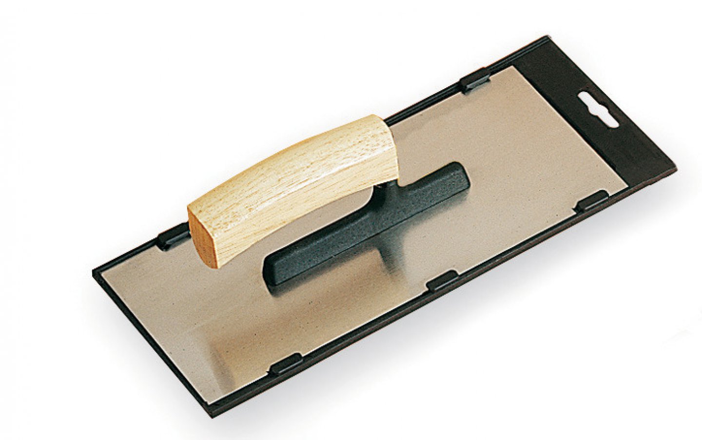 Llana de fibra de vidrio hoja de acero inoxidable - mango de madera 