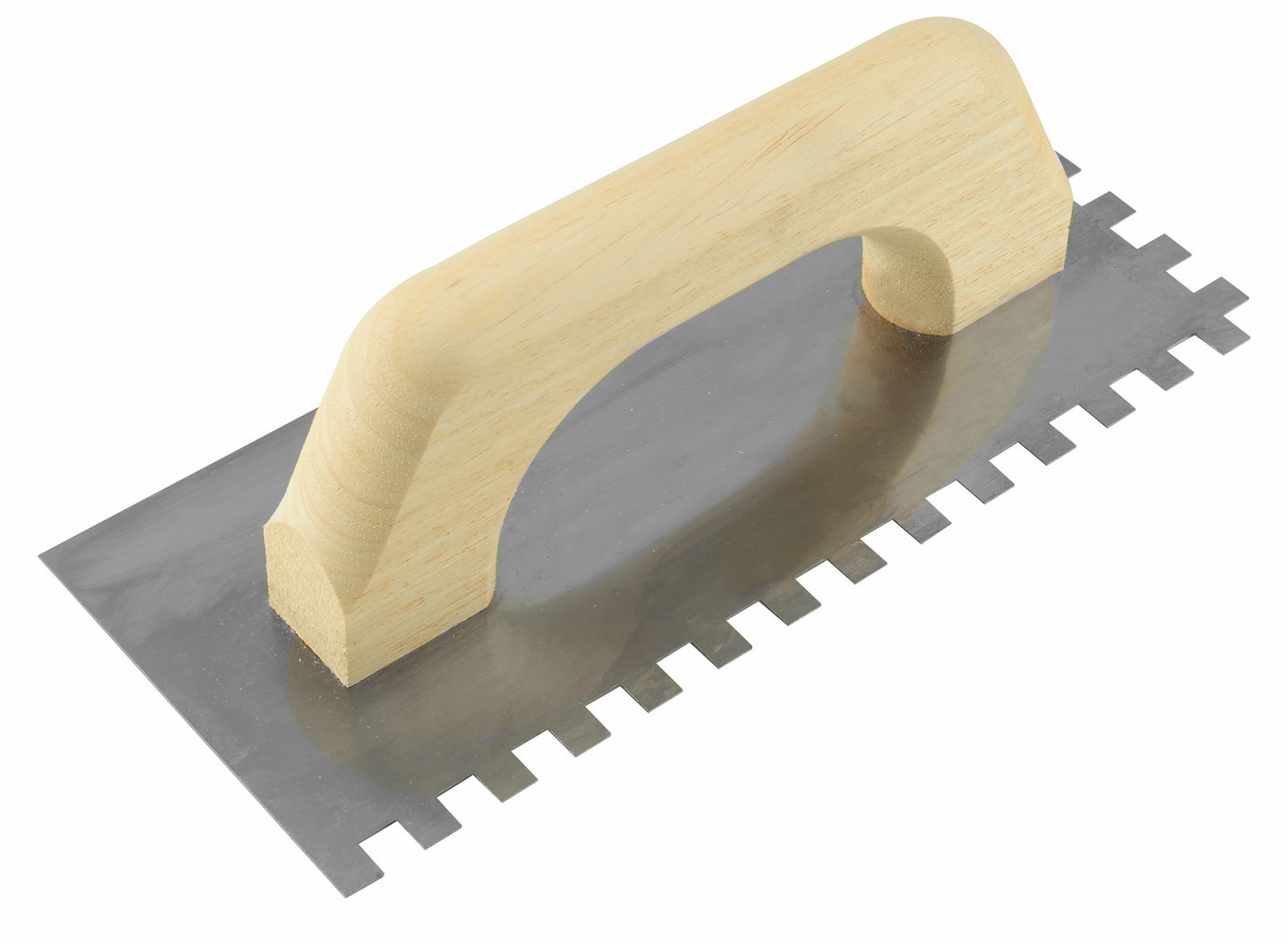 Llana mango madera dentada cuadrado