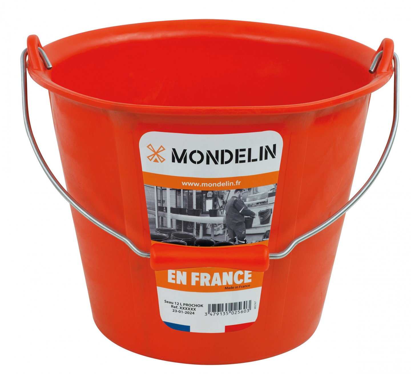 Cubo de albañil prochok® naranja