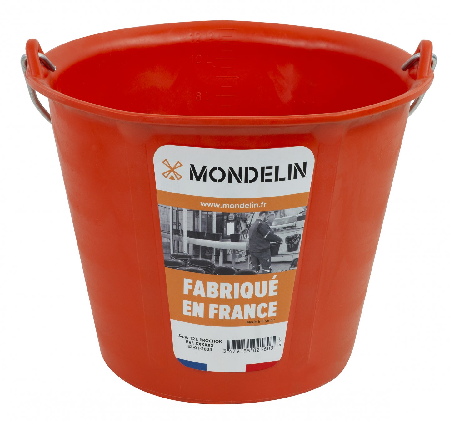 Cubo de albañil prochok® naranja 03