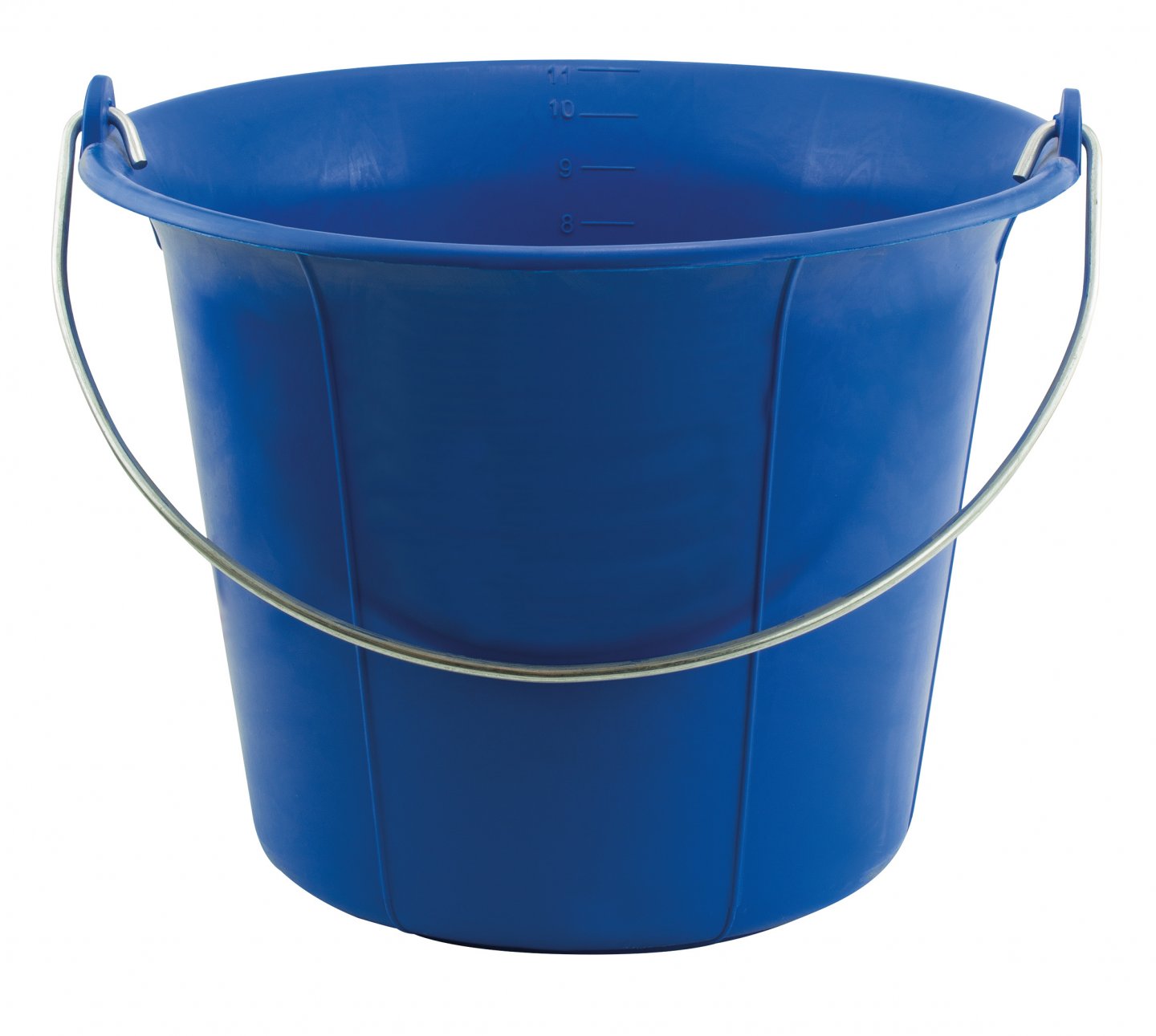 Cubo de plástico azul
