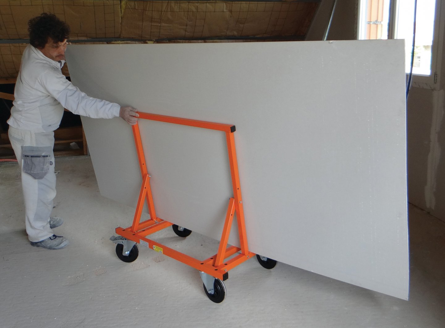 Carro porta placas de 4 ruedas plegable 450 kg 02