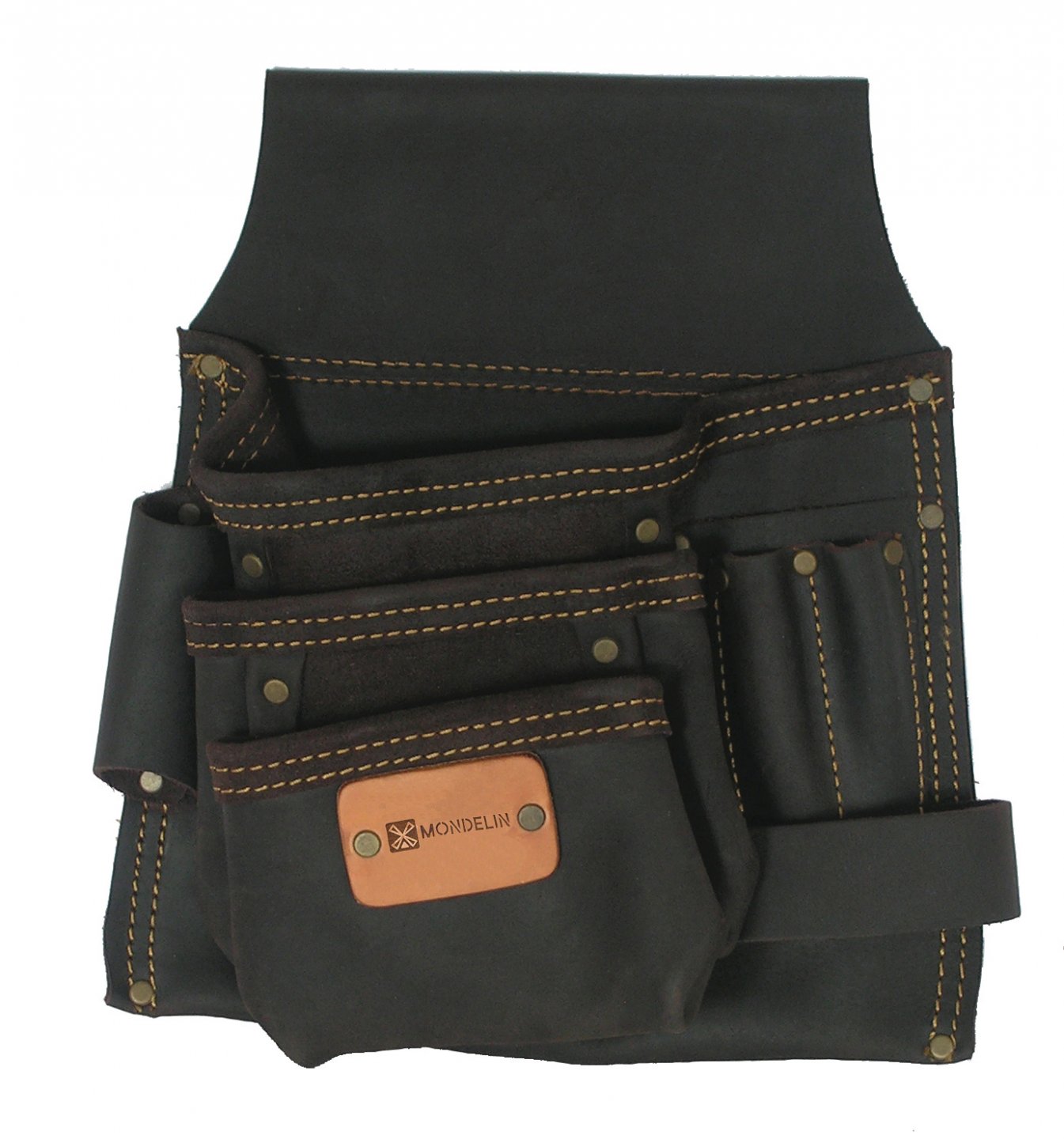 Bolsa portaherramientas de cuero curtido