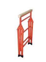 Caballete profesional ajustable, viga de madera 02
