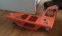 Juego de 4 rodillos para muebles con soporte 04