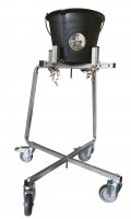 Carrito metálico porta-cubos pegable 02
