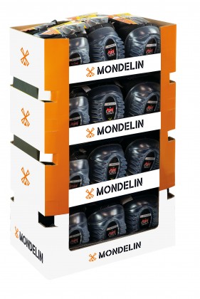 Expositor de 24 pares de rodilleras de gel