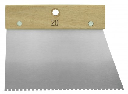Espátula de encolar mango madera 20 cm