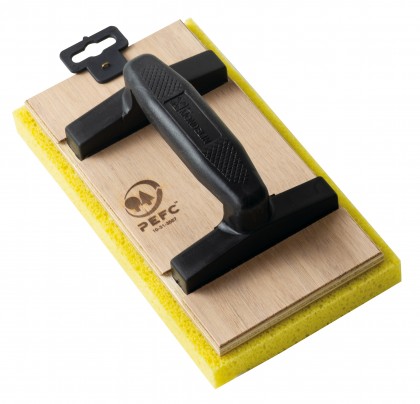 Talocha rectangular de madera con suela de espuma
