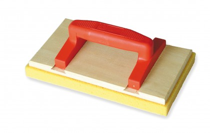 Talocha esponja 14x25cm mango naranja especial enlucido acabado fino