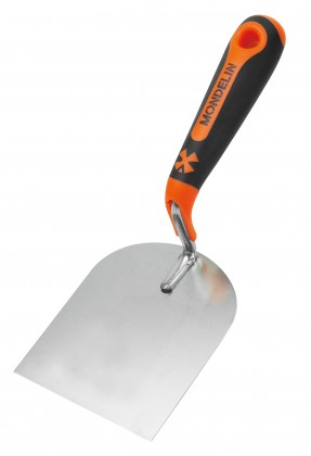 Paleta de estuco de acero inoxidable con mango bimaterial