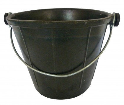 Cubo de plastico en caucho