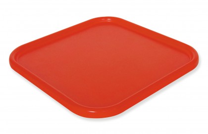 Bandeja de mezclado cuadrado naranja