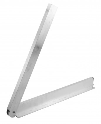 Falsa escuadra con talón aluminio