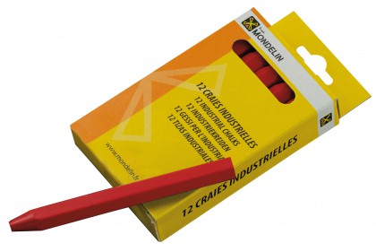 Caja 12 tizas rojas