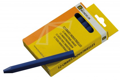 Caja 12 tizas azules