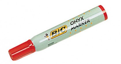 Rotulador permanente bic rojo - metal